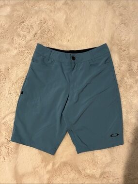 Oakley Teal-Blue Athletic Shorts